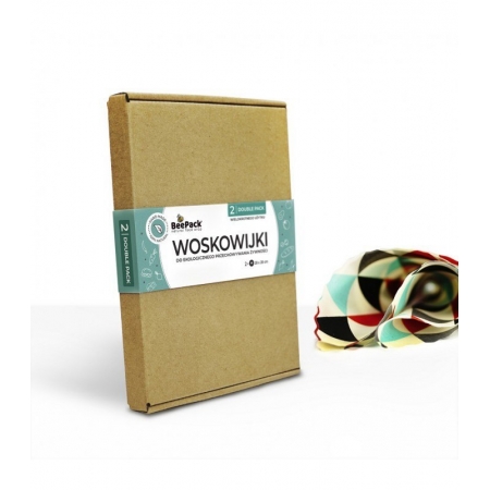 BeePack Woskowijki DOUBLE PACK Woskowana tkanina do zawijania 2